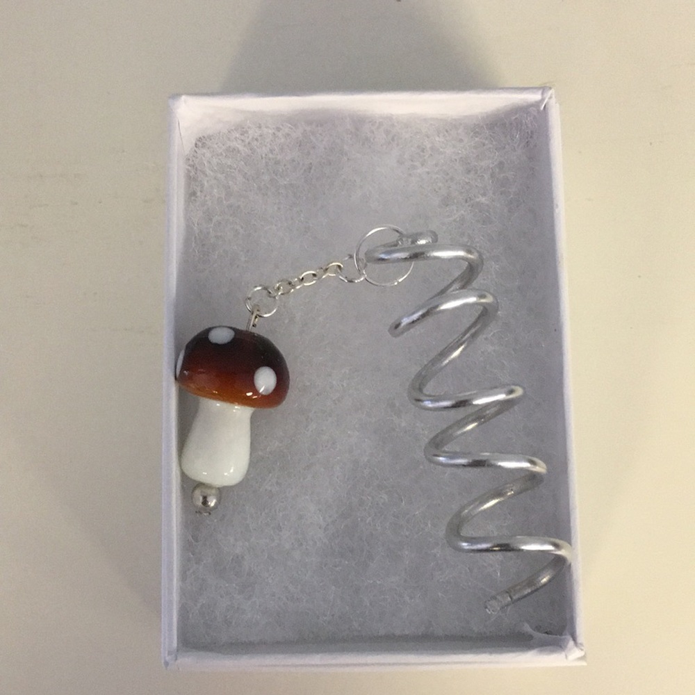 Handmade Mushroom Hair Spiral